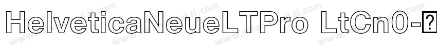 HelveticaNeueLTPro LtCn0字体转换
